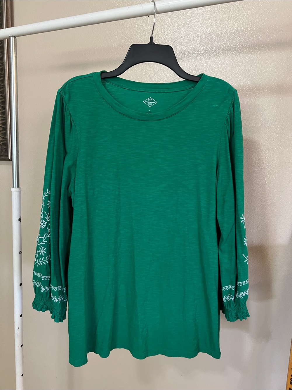 Shirt embroidered cotton